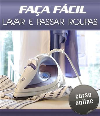 Curso Online Faça Fácil -  Lavar e Passar Roupas