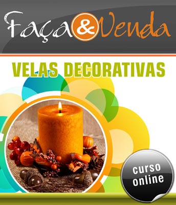 Curso Online Faça e Venda - Velas Decorativas 